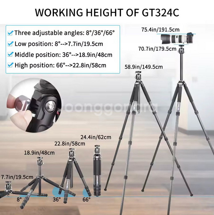 이노렐 innorel 카메라 카본 삼각대--9