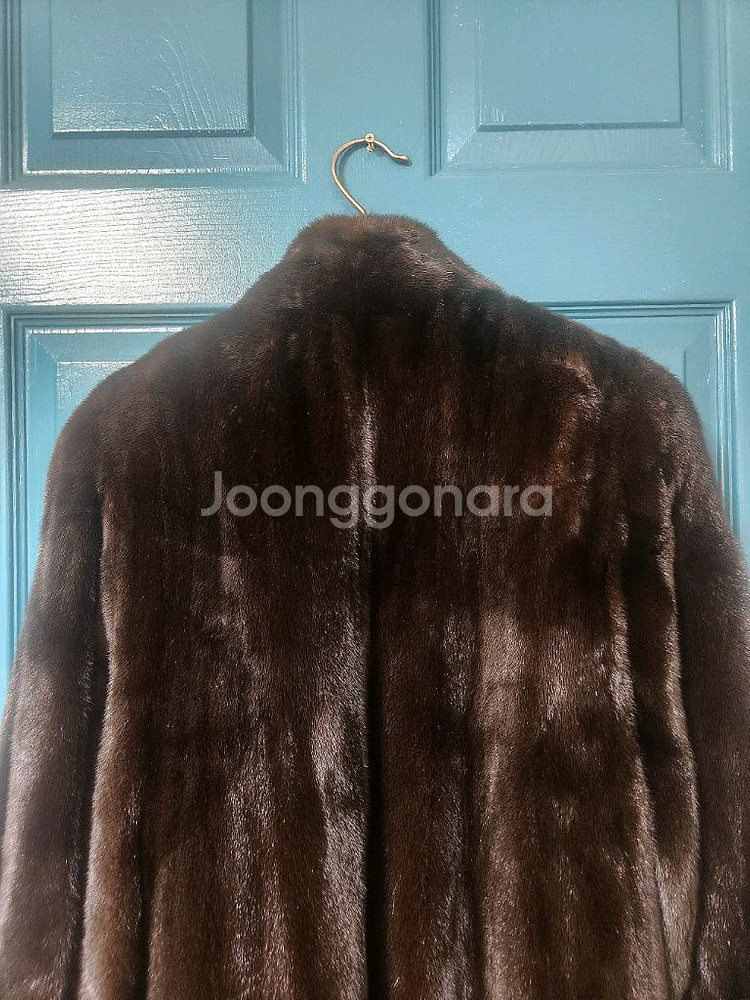 진도모피 여성용 밍크 코트 블랙그라마--11