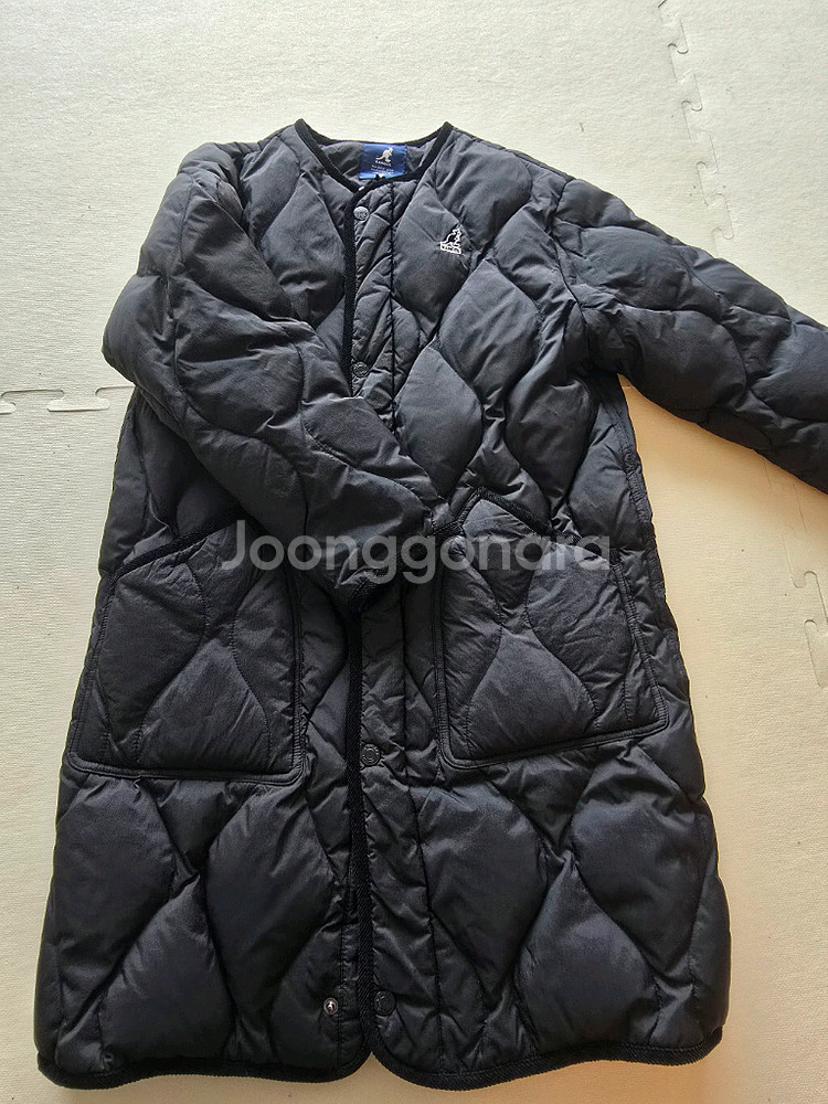 캉골 키즈 경량 롱패딩 145--0