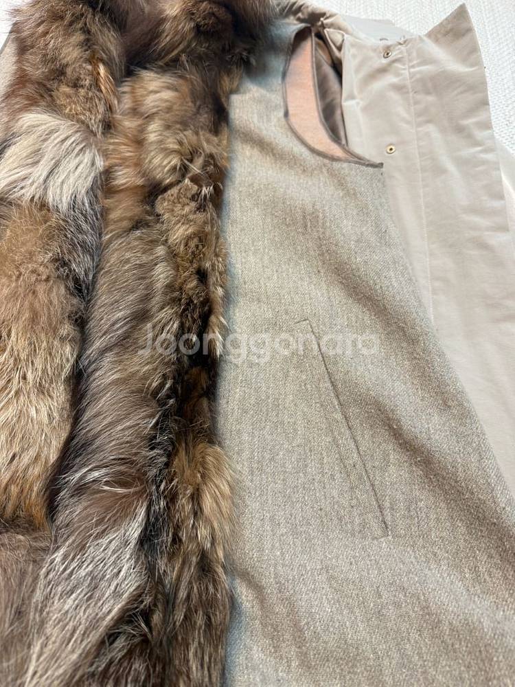 마인mine 퍼 트렌치코트 88-98-165--6