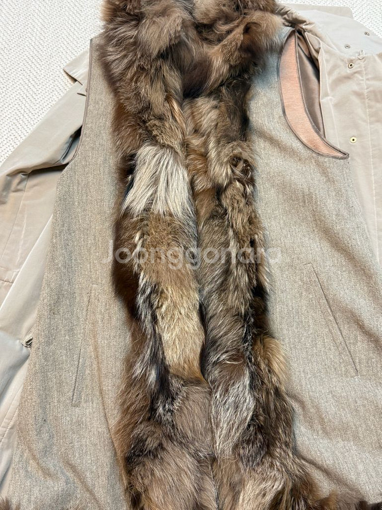 마인mine 퍼 트렌치코트 88-98-165--4