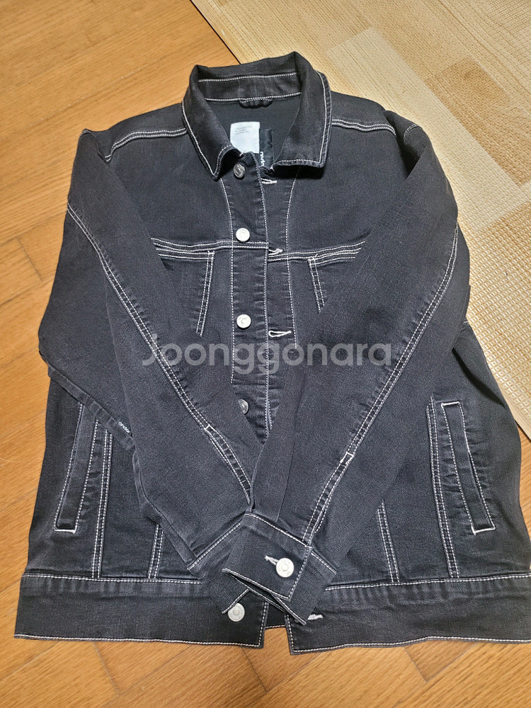 안다르 블랙 데님 자켓 (사이즈2)--1