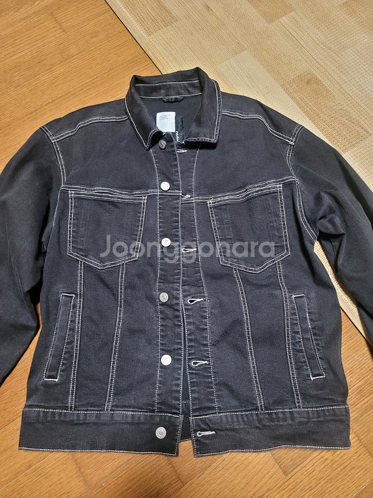 안다르 블랙 데님 자켓 (사이즈2)--0