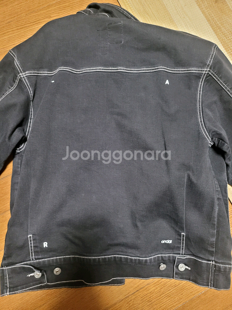 안다르 블랙 데님 자켓 (사이즈2)--6
