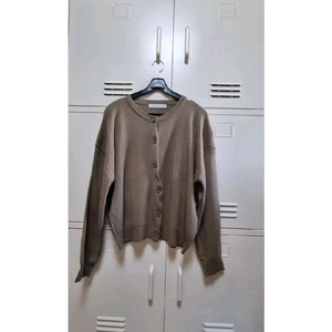 먼데이오프 라운드 니트 가디건 - 모카,프리