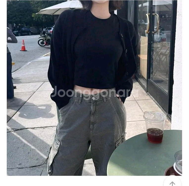 먼데이오프 라운드 니트 가디건 - 모카,프리--4