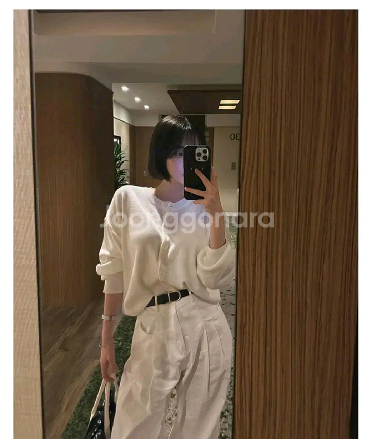 먼데이오프 라운드 니트 가디건 - 모카,프리--7