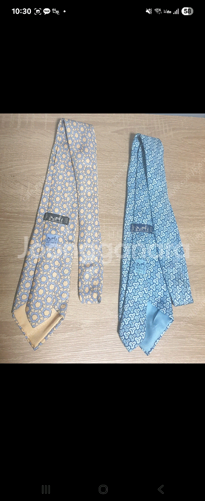 에르메스 정품 넥타이--1