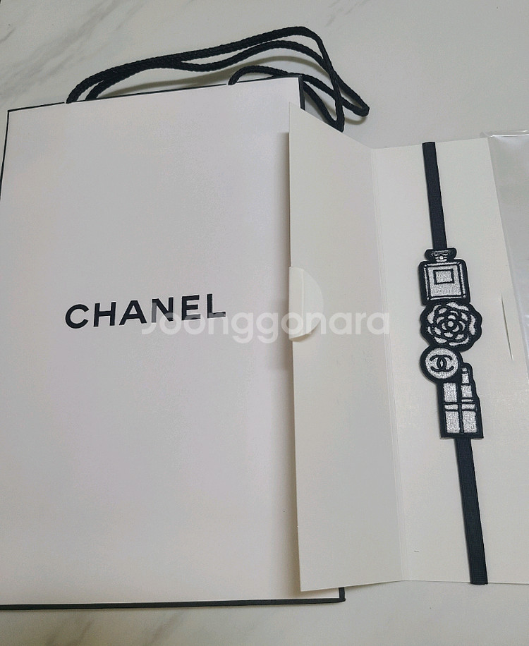 샤넬 북마크 코스메틱 책갈피 쇼핑백 정품--0