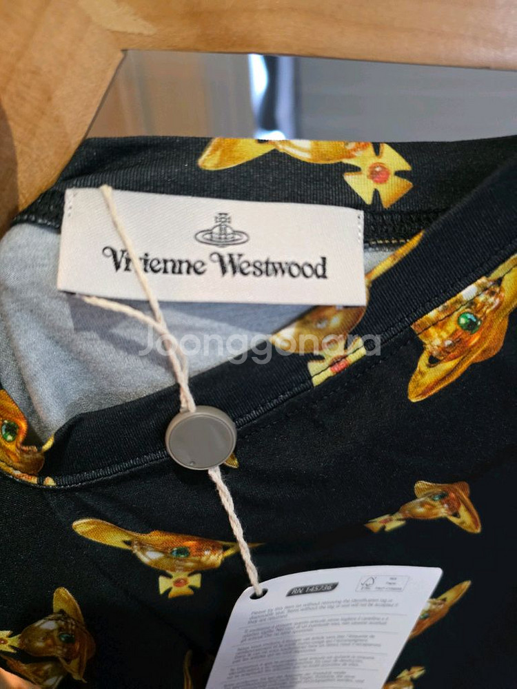 정품 비비안웨스트우드 탑 티셔츠--5
