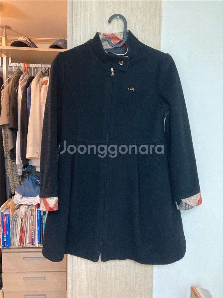 닥스 여아 모100% 코트 퍼조끼 세트 140--2