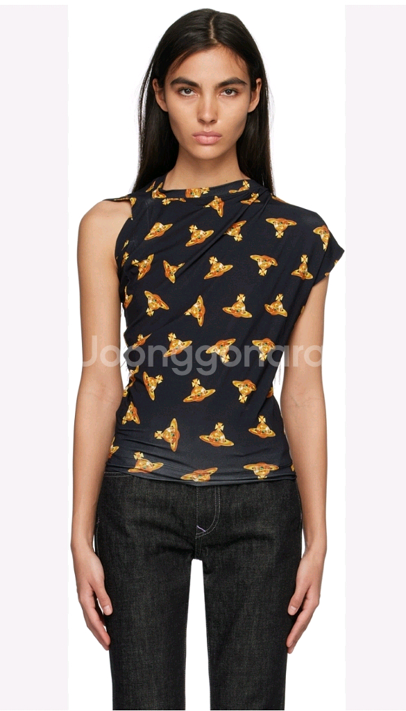 정품 비비안웨스트우드 탑 티셔츠--0