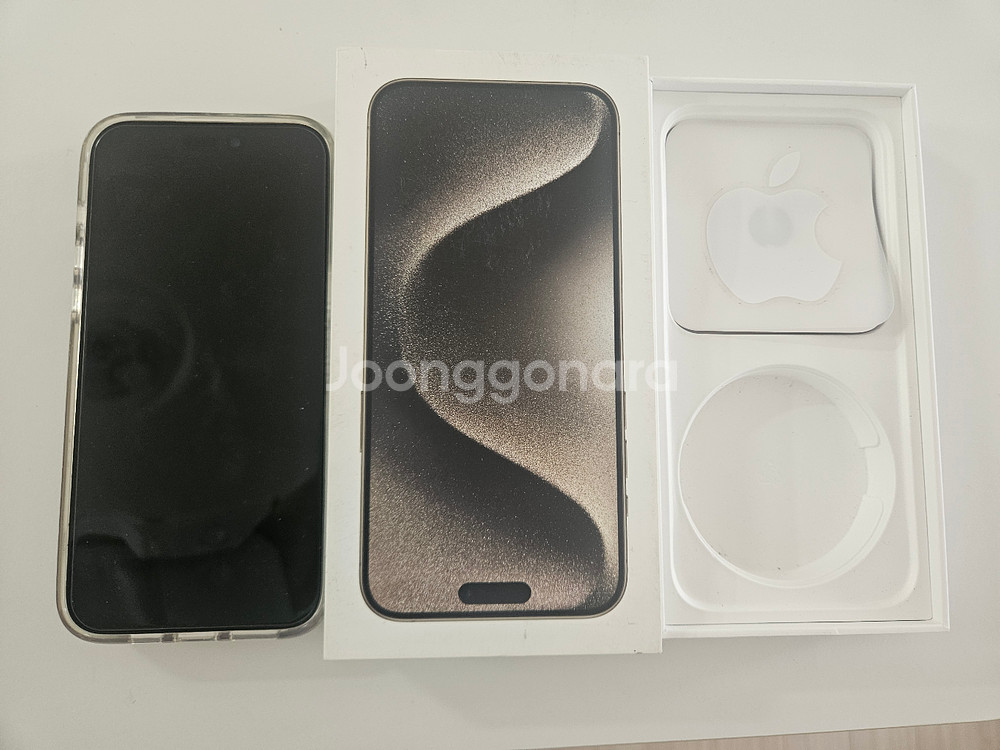 아이폰 15 프로맥스 256기가 내츄럴 티타늄 색상 팝--0