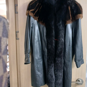 여성용 양가죽 롱코트