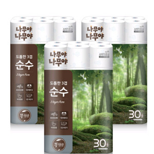 특가)나무야 나무야 화장지 30롤3팩 무료배송23900원