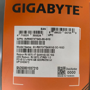 RX 9070 XT GAMING OC 그래픽카드