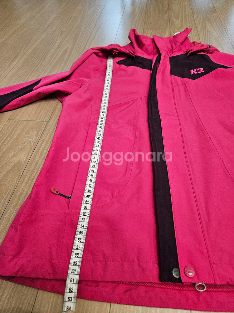 K2 여성 바람막이 핑크색 등산 자켓--5
