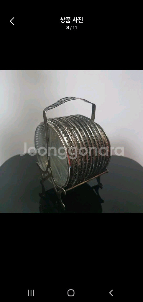 빈티지 스테인리스 뚜껑 세트--4