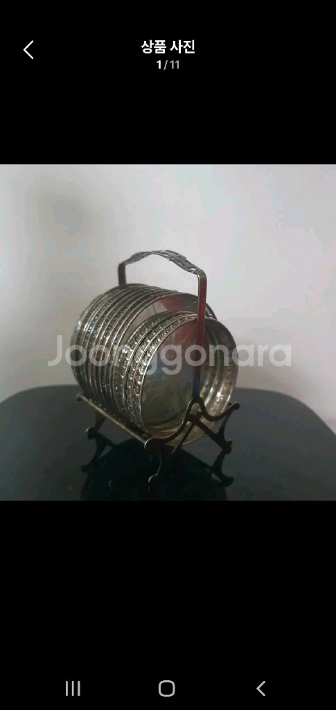 빈티지 스테인리스 뚜껑 세트--6