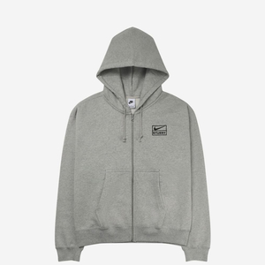 [XL] 나이키 스투시 풀 집 플리스 후드 그레이 헤더