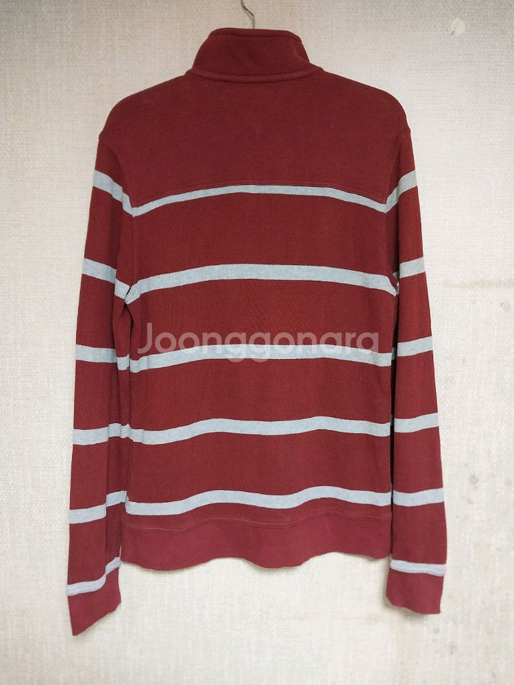 타미힐피거/100) 반집업 니트--1