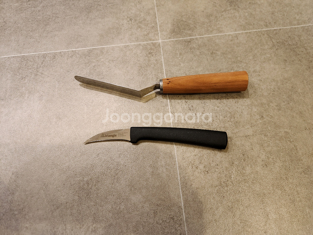 [트라이앵글] 우드 스패츌러 + 페어링 나이프--0
