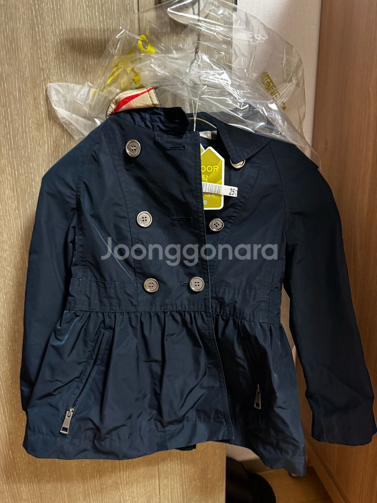 버버리 키즈 여아 유아 트렌치 코트(100)--1