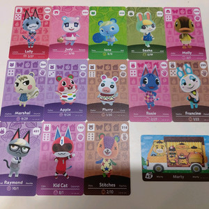 닌텐도 동물의숲 호환 아미보 미첼 뽀야미 쭈니 잭슨 등