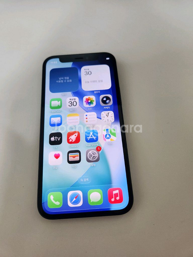 아이폰12미니 무잔상 아주깨끗 128기가 블랙--1