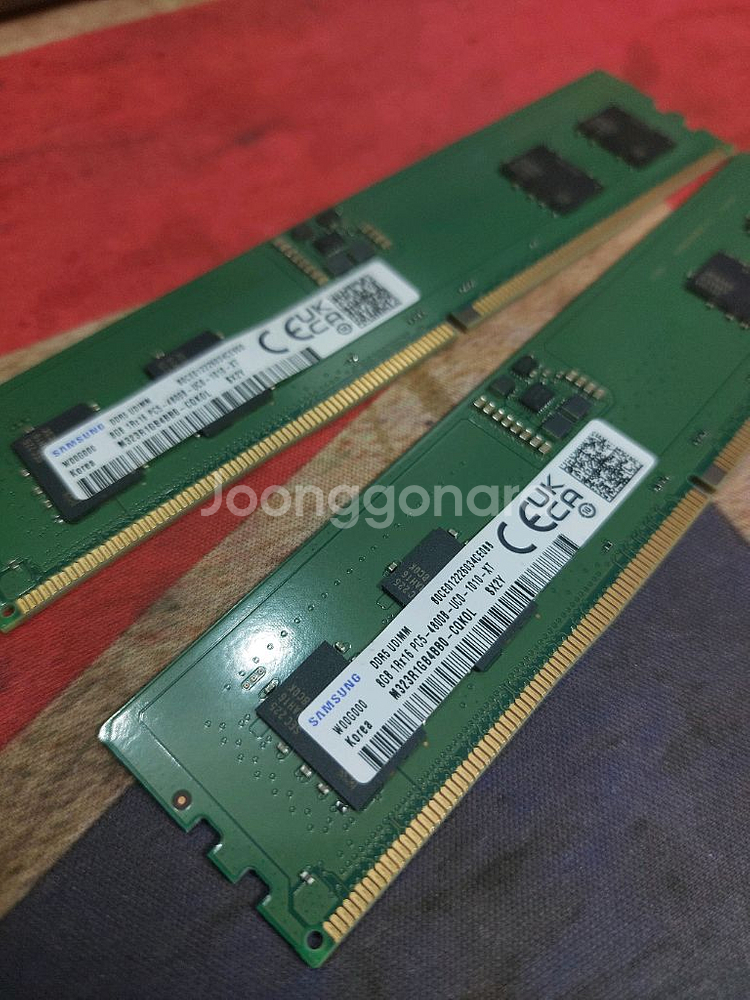 삼성램 ddr5 8기가 2장 판매--0