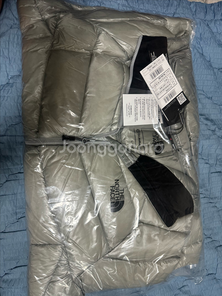 [L] 노스페이스 써밋 마테호른 다운 자켓 경량패딩 그--1