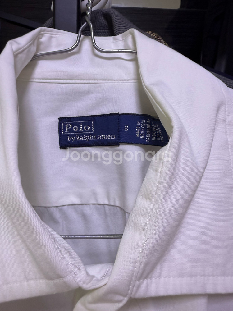 폴로 랄프로렌 코튼 화이트 셔츠--1