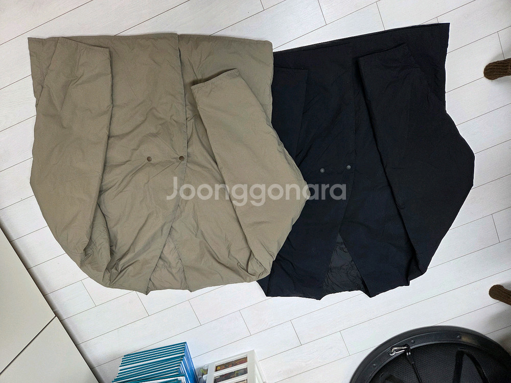 2벌 일괄) 무인양품 무지라보 Labo 포켓터블 양면 경량 구스 다운 가디건--6