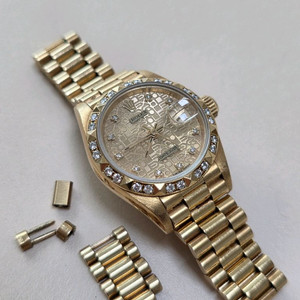 로렉스 골드 여자 금장시계 18K 레이디 데이트저스트 다이아몬드