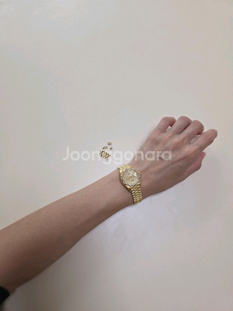 로렉스 골드 여자 금장시계 18K 레이디 데이트저스트 다이아몬드--9