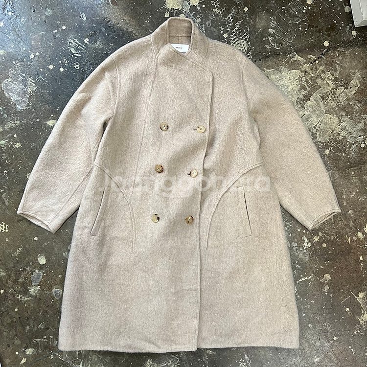 F) 한섬 시스템 라마 울 코트 오버핏코트 타임 sjsj--0