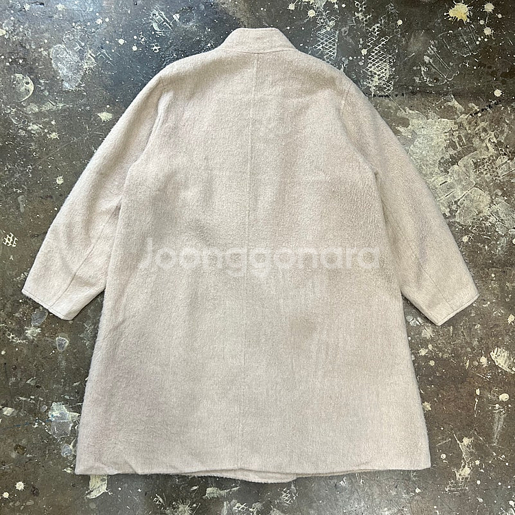 F) 한섬 시스템 라마 울 코트 오버핏코트 타임 sjsj--3