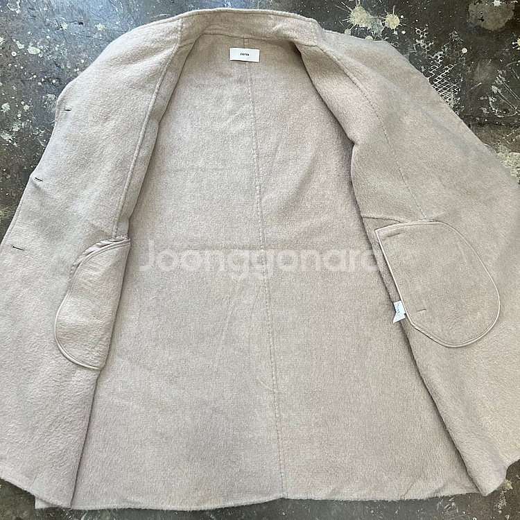 F) 한섬 시스템 라마 울 코트 오버핏코트 타임 sjsj--4