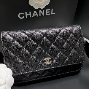 샤넬 woc 블랙 은장