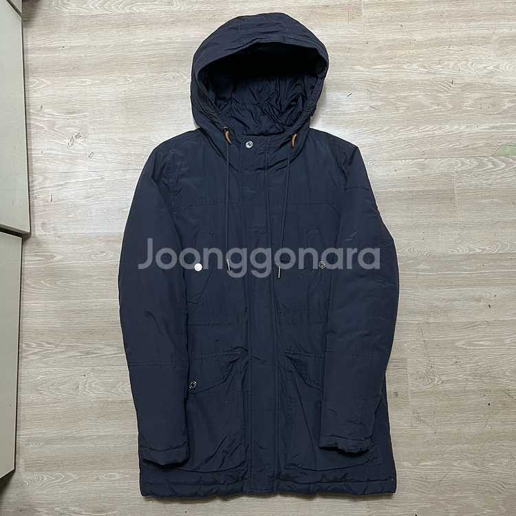 캘빈클라인 진스 여성 후드 야상 미디엄 패딩 점퍼 [네이비] L/100--0