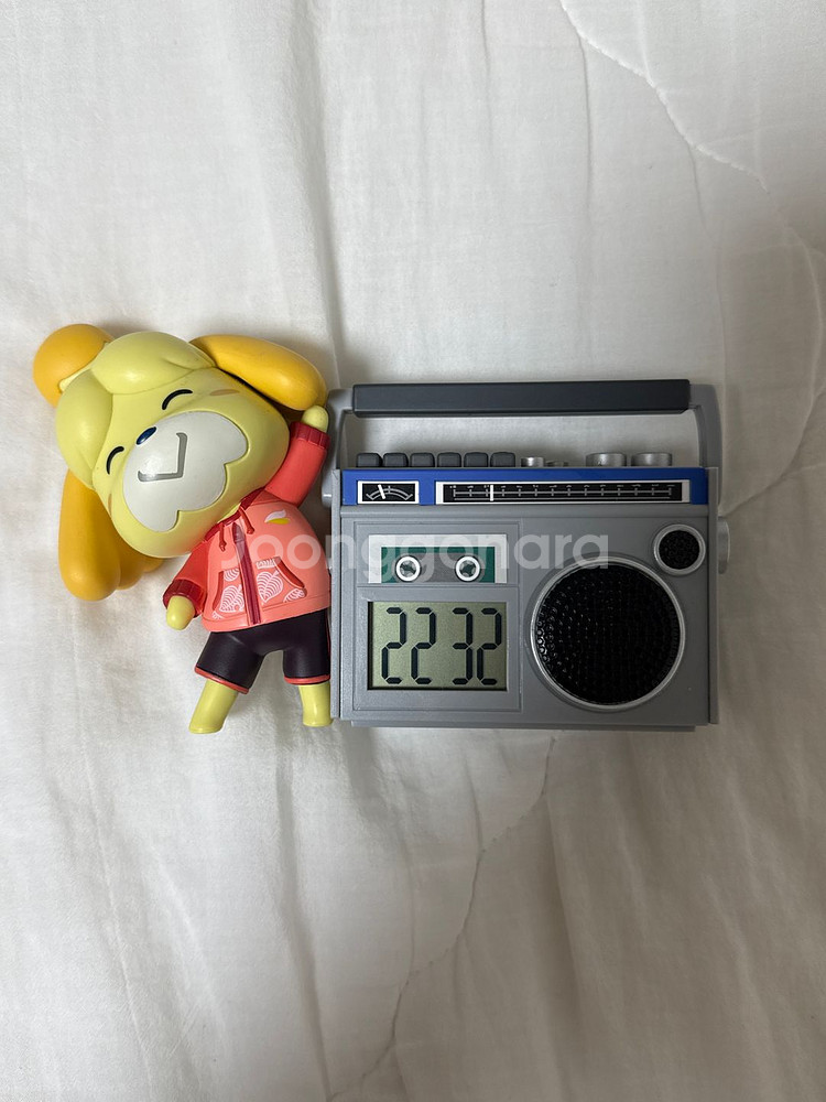 동물의 숲 쿠지 A상 여울이 라디오 알람시계--0