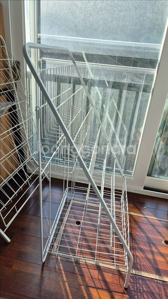 철제 책꽂이 5단 전면책장 2개--1