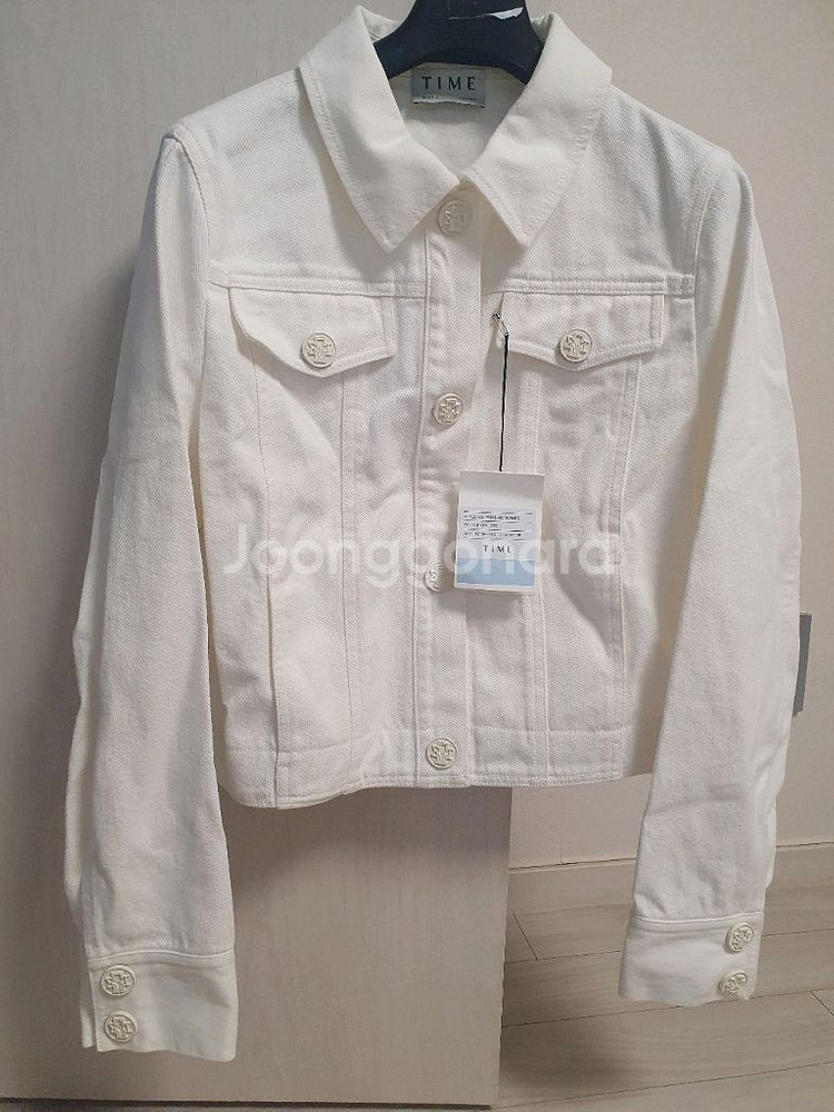 타임 화이트 데님 자켓--0