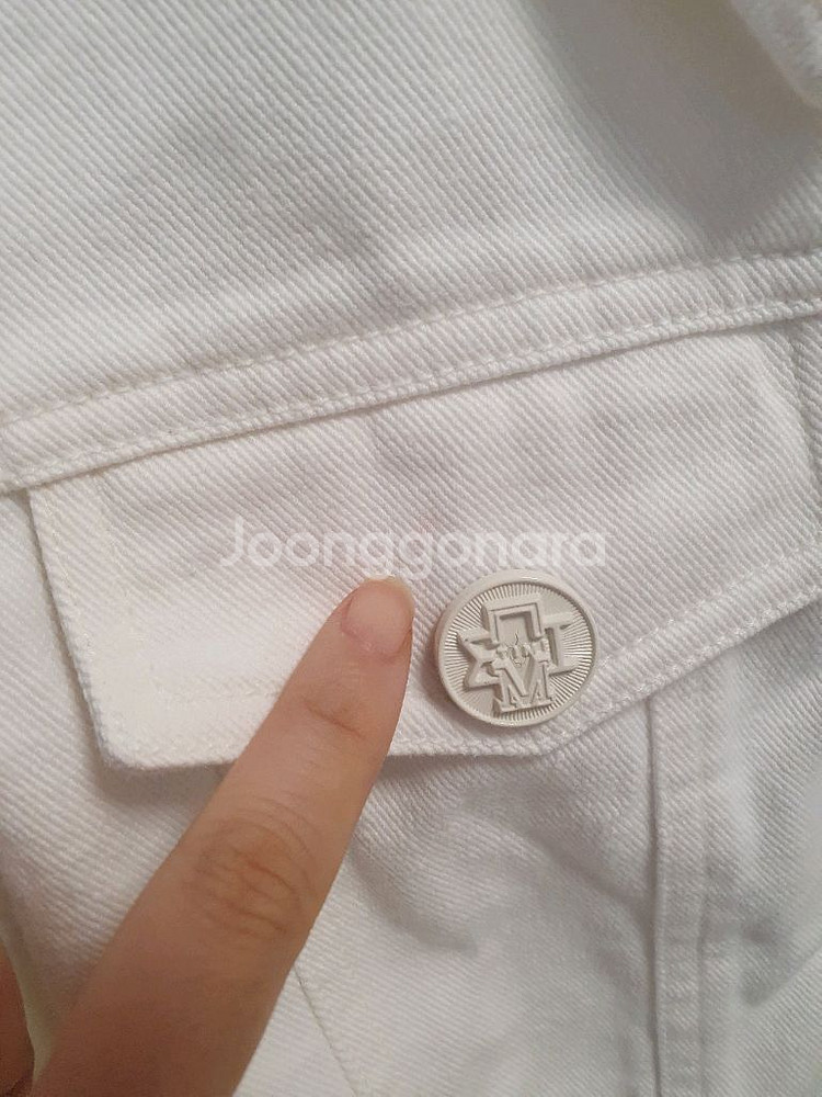 타임 화이트 데님 자켓--2