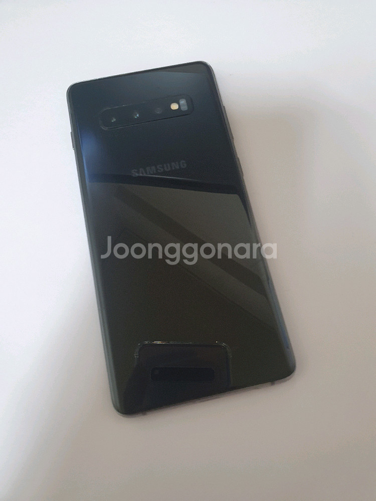갤럭시S10플러스 자급제폰 잔상없어요 128기가 블랙--0