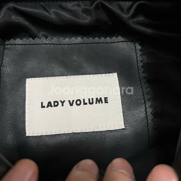 레이디 볼륨 여성 봄버핏 비건 레더 라이더 가죽자켓 [블랙] FREE--3