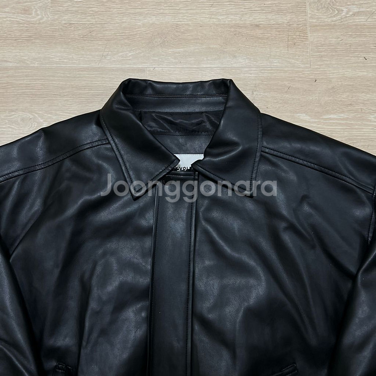 레이디 볼륨 여성 봄버핏 비건 레더 라이더 가죽자켓 [블랙] FREE--1