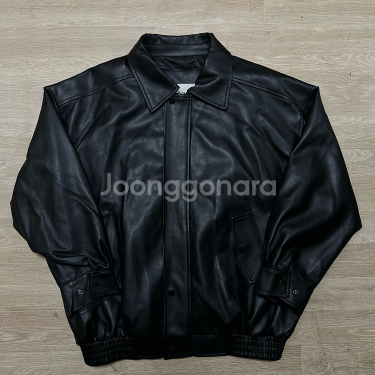 레이디 볼륨 여성 봄버핏 비건 레더 라이더 가죽자켓 [블랙] FREE--0