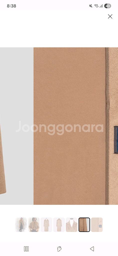 구호 캐시미어 100%코트 새상품--5