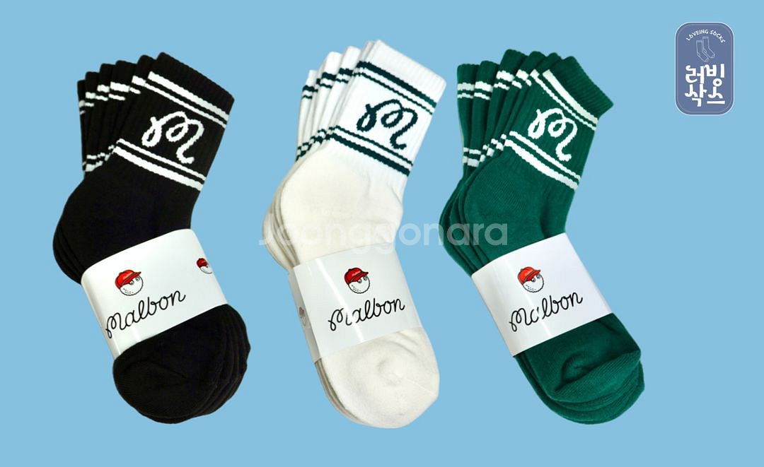 무료배송)) 말본양말 5켤레 남녀따로 바닥두툼--7